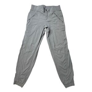 Athleta Jogger Pants Womens 6 Gray La Viva 438906-04 Hiking Travel Stretch Cargo